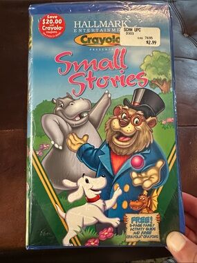 Crayola Small Stories New Sealed VHS Blue & Green Cover